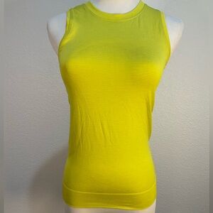 Lululemon Athletica Yellow Fitted Sleeveless Tank‎ Top